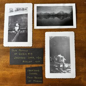 Jackson Hole 1944 Original Photographs Wyoming Family Cabin Mountains & Lake